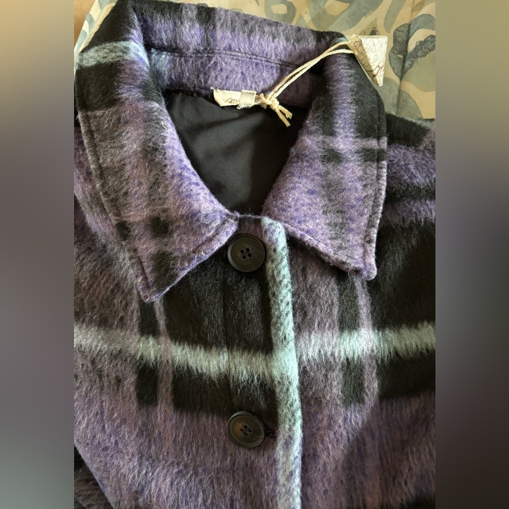 Mystree Purple Plaid Jacket - Picture 6 of 6